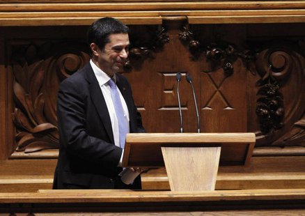 Portugal's Finance Minister Vitor Gaspar reacts in parliament, during the presentation of the 2013 state budget, in Lisbon November 27, 2012 Portugal's Finance Minister Vitor Gaspar reacts in parliament, during the presentation of the 2013 state budget, in Lisbon November 27, 2012