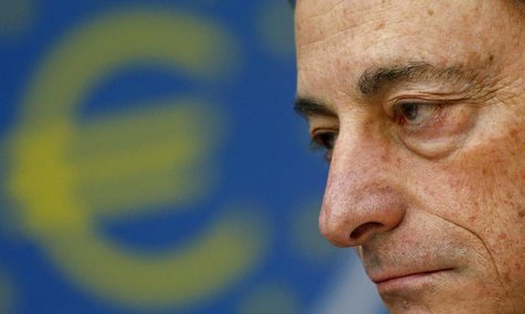 Mario Draghi, President of the European Central Bank (ECB), listens to reporter's questions during his monthly news conference in Frankfurt, Mario Draghi, President of the European Central Bank (ECB), listens to reporter's questions during his monthly news conference in Frankfurt,