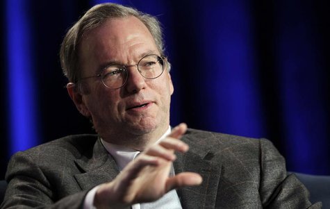 Google CEO Eric Schmidt gestures during the Web 2.0 Summit in San Francisco, California November 15, 2010. REUTERS/Robert Galbraith Google CEO Eric Schmidt gestures during the Web 2.0 Summit in San Francisco, California November 15, 2010. REUTERS/Robert Galbraith