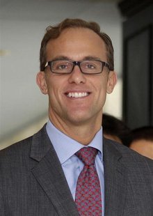 Deputy U.S. Trade Representative Demetrios Marantis smiles before the seventh round of U.S.-Taiwan talks under the Trade and Investment Fram Deputy U.S. Trade Representative Demetrios Marantis smiles before the seventh round of U.S.-Taiwan talks under the Trade and Investment Fram