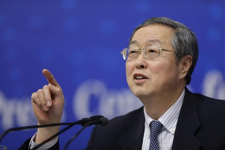 China's central bank governor Zhou Xiaochuan answers a question at a news conference during China's annual session of parliament, in Beijing China's central bank governor Zhou Xiaochuan answers a question at a news conference during China's annual session of parliament, in Beijing