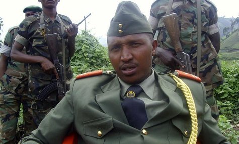 General Bosco Ntaganda addresses a news conference in Kabati, a village located in Congo's eastern North Kivu province, January 8, 2009. REU General Bosco Ntaganda addresses a news conference in Kabati, a village located in Congo's eastern North Kivu province, January 8, 2009. REU