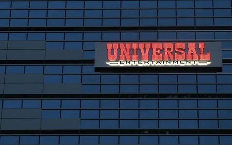 The logo of the Universal Entertainment Corp. is seen at the company's headquarters in Tokyo November 30, 2012. REUTERS/Toru Hanai The logo of the Universal Entertainment Corp. is seen at the company's headquarters in Tokyo November 30, 2012. REUTERS/Toru Hanai