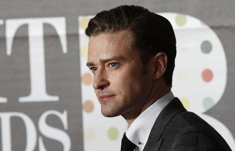 U.S. singer Justin Timberlake arrives for the BRIT Awards, celebrating British pop music, at the O2 Arena in London February 20, 2013. REUTE U.S. singer Justin Timberlake arrives for the BRIT Awards, celebrating British pop music, at the O2 Arena in London February 20, 2013. REUTE