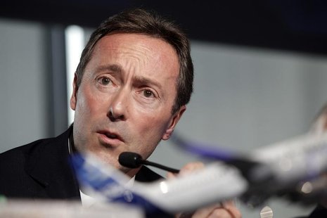Fabrice Bregier, Airbus President and Chief Executive Officer attends the Airbus annual news conference in Toulouse, January 17, 2013. REUTE Fabrice Bregier, Airbus President and Chief Executive Officer attends the Airbus annual news conference in Toulouse, January 17, 2013. REUTE