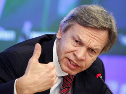 Alexei Pushkov, Chairman of the Russian State Duma Committee on International Affairs, attends a news conference in Moscow, March 27, 2012. Alexei Pushkov, Chairman of the Russian State Duma Committee on International Affairs, attends a news conference in Moscow, March 27, 2012.