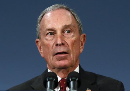 New York City Mayor Michael Bloomberg speaks to the media at New York's City Hall after a ruling invalidating the city's plan to ban large s New York City Mayor Michael Bloomberg speaks to the media at New York's City Hall after a ruling invalidating the city's plan to ban large s