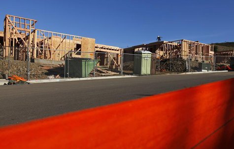 A worker builds a single-family home as construction in a new subdivision is underway in San Marcos, California, January 30, 2013. REUTERS/M A worker builds a single-family home as construction in a new subdivision is underway in San Marcos, California, January 30, 2013. REUTERS/M