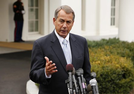 Speaker of the House John Boehner speaks about the sequester following a meeting with President Barack Obama and congressional leaders at th Speaker of the House John Boehner speaks about the sequester following a meeting with President Barack Obama and congressional leaders at th