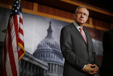 Senate Majority Leader Harry Reid (D-NV) stands on Capitol Hill in Washington February 28, 2013. REUTERS/Jason Reed Senate Majority Leader Harry Reid (D-NV) stands on Capitol Hill in Washington February 28, 2013. REUTERS/Jason Reed