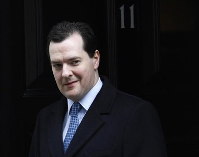 Britain's Chancellor of the Exchequer George Osborne leaves Downing Street in London March 18, 2013. REUTERS/Luke MacGregor Britain's Chancellor of the Exchequer George Osborne leaves Downing Street in London March 18, 2013. REUTERS/Luke MacGregor
