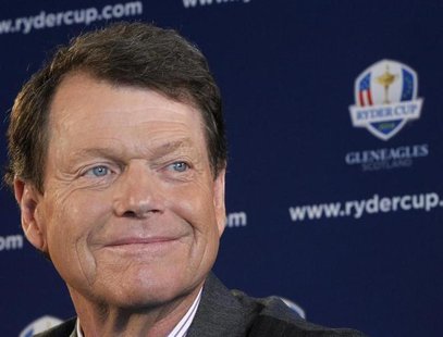 Golfer Tom Watson speaks to the press after being introduced as Ryder Cup captain in New York, December 13, 2012. REUTERS/Brendan McDermid Golfer Tom Watson speaks to the press after being introduced as Ryder Cup captain in New York, December 13, 2012. REUTERS/Brendan McDermid