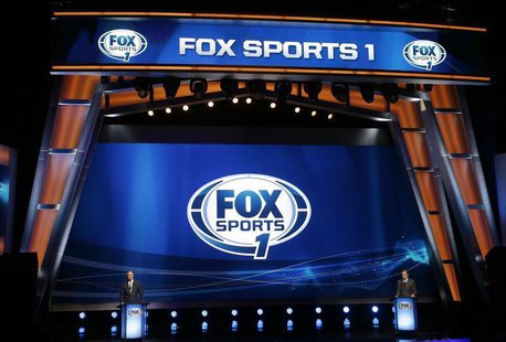 Co-Presidents and Chief Operating Officers of Fox Media Group Randy Freer (L) and Eric Shanks (R) appear during a presentation to announce F Co-Presidents and Chief Operating Officers of Fox Media Group Randy Freer (L) and Eric Shanks (R) appear during a presentation to announce F
