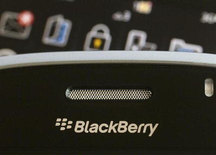 A Blackberry smartphone is displayed in this August 12, 2010 illustrative photo taken in Hong Kong. REUTERS/Bobby Yip A Blackberry smartphone is displayed in this August 12, 2010 illustrative photo taken in Hong Kong. REUTERS/Bobby Yip
