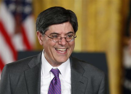 U.S. Secretary of Treasury Jack Lew in the East Room of the White House in Washington, March 4, 2013. REUTERS/Larry Downing U.S. Secretary of Treasury Jack Lew in the East Room of the White House in Washington, March 4, 2013. REUTERS/Larry Downing
