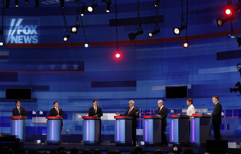 Republican presidential candidates (L-R) former U.S. Senator Rick Santorum (R-PA), Texas Governor Rick Perry, former Massachusetts Governor Republican presidential candidates (L-R) former U.S. Senator Rick Santorum (R-PA), Texas Governor Rick Perry, former Massachusetts Governor