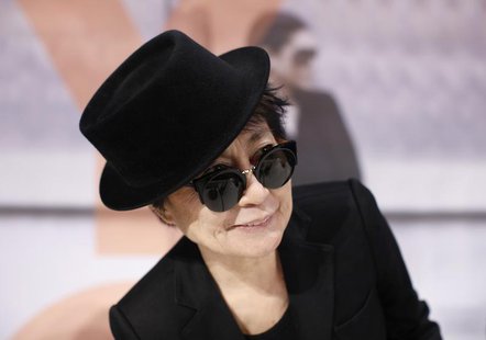 Japanese artist Yoko Ono arrives for a news conference ahead of the opening of the exhibition "Half-a-wind show. A retrospective" at Schirn Japanese artist Yoko Ono arrives for a news conference ahead of the opening of the exhibition "Half-a-wind show. A retrospective" at Schirn