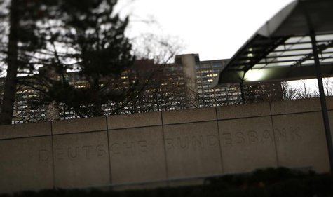 The headquarters of Germany's federal bank Deutsche Bundesbank is seen in Frankfurt, February 4, 2013. REUTERS/Kai Pfaffenbach The headquarters of Germany's federal bank Deutsche Bundesbank is seen in Frankfurt, February 4, 2013. REUTERS/Kai Pfaffenbach