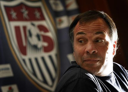 Former United States national soccer team coach Bruce Arena addresses a World Cup news conference in Hamburg in this June 23, 2006 file phot Former United States national soccer team coach Bruce Arena addresses a World Cup news conference in Hamburg in this June 23, 2006 file phot