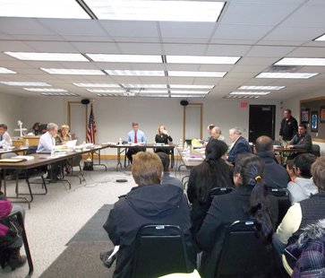 Marshfield School Board in session Marshfield School Board in session