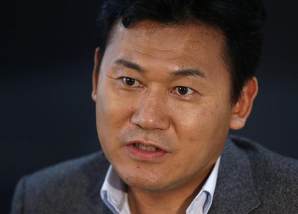 CEO of e-commerce operator Rakuten Inc Hiroshi Mikitani, who is a member of Japan's Prime Minister Shinzo Abe's advisory panel on industrial CEO of e-commerce operator Rakuten Inc Hiroshi Mikitani, who is a member of Japan's Prime Minister Shinzo Abe's advisory panel on industrial