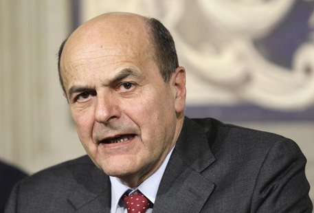 Italian centre-left leader Pier Luigi Bersani speaks after meeting with Italian President Giorgio Napolitano at Quirinale palace in Rome Mar Italian centre-left leader Pier Luigi Bersani speaks after meeting with Italian President Giorgio Napolitano at Quirinale palace in Rome Mar