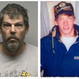 Peter Hanson (left) has been charged in connection with the 1998 death of Chad McLean (right).