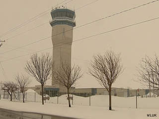 The control tower at Wittman Regional Airport in Oshkosh is seen, March 18, 2013. (courtesy of FOX 11). The control tower at Wittman Regional Airport in Oshkosh is seen, March 18, 2013. (courtesy of FOX 11).