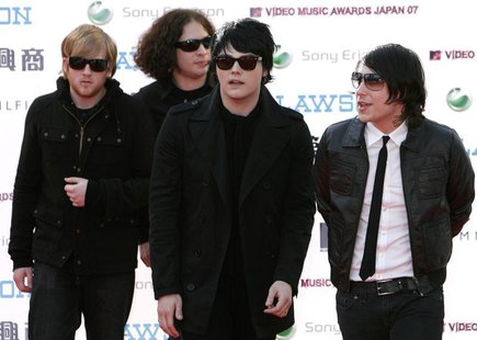 Members of the U.S. rock band My Chemical Romance arrive at the MTV Video Music Awards Japan 2007 in Saitama, north of Tokyo, May 26, 2007. Members of the U.S. rock band My Chemical Romance arrive at the MTV Video Music Awards Japan 2007 in Saitama, north of Tokyo, May 26, 2007.