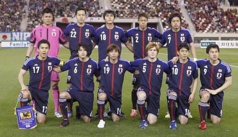 Japan's players pose for a group picture before their international friendly soccer match against Canada in Doha March 22, 2013. REUTERS/Moh Japan's players pose for a group picture before their international friendly soccer match against Canada in Doha March 22, 2013. REUTERS/Moh