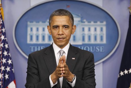 President Barack Obama speaks about the fiscal cliff to members of the media in the White House Briefing Room December 19, 2012. REUTERS/Kev President Barack Obama speaks about the fiscal cliff to members of the media in the White House Briefing Room December 19, 2012. REUTERS/Kev