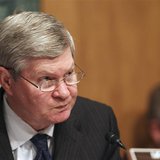 Senator Tim Johnson (D-SD) chairs the Senate Banking, Housing and Urban Affairs Committee on the collapse of MF Global in Washington April 2