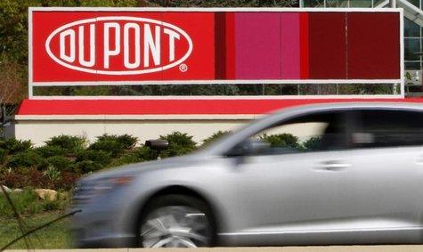 A view of the Dupont logo on a sign at the Dupont Chestnut Run Plaza facility near Wilmington, Delaware, April 17, 2012. REUTERS/Tim Shaffer A view of the Dupont logo on a sign at the Dupont Chestnut Run Plaza facility near Wilmington, Delaware, April 17, 2012. REUTERS/Tim Shaffer