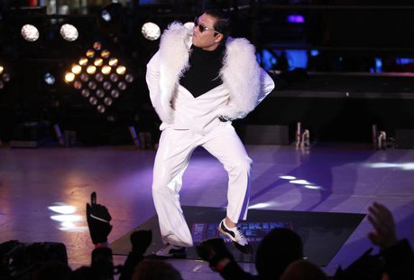 PSY performs during New Year's Eve celebrations in Times Square in New York December 31, 2012. REUTERS/Joshua Lott PSY performs during New Year's Eve celebrations in Times Square in New York December 31, 2012. REUTERS/Joshua Lott