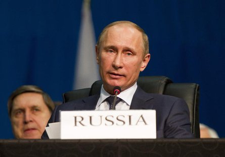 Russian President Vladimir Putin speaks during closing remarks at the fifth BRICS Summit in Durban, March 27, 2013. REUTERS/Rogan Ward Russian President Vladimir Putin speaks during closing remarks at the fifth BRICS Summit in Durban, March 27, 2013. REUTERS/Rogan Ward