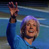 U.S. Secretary of Health and Human Services Kathleen Sebelius addresses the first session of the Democratic National Convention in Charlotte