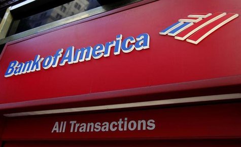 The sign on a Bank of America ATM machine is pictured in downtown Los Angeles October 8, 2010. REUTERS/Fred Prouser The sign on a Bank of America ATM machine is pictured in downtown Los Angeles October 8, 2010. REUTERS/Fred Prouser