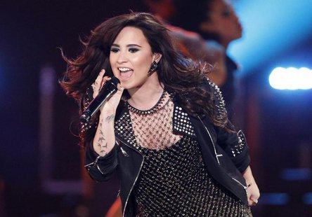 Recording artist Demi Lovato performs "Give Your Heart a Break" during the VH1 Divas 2012 show in Los Angeles, December 16, 2012. REUTERS/Da Recording artist Demi Lovato performs "Give Your Heart a Break" during the VH1 Divas 2012 show in Los Angeles, December 16, 2012. REUTERS/Da