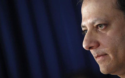 U.S. Attorney for the Southern District of New York Preet Bharara holds a news conference on the Gozi Virus in New York January 23, 2013. RE U.S. Attorney for the Southern District of New York Preet Bharara holds a news conference on the Gozi Virus in New York January 23, 2013. RE