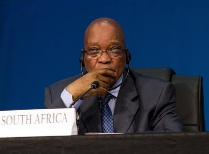 South Africa's President Jacob Zuma listens during closing remarks at the 5th BRICS Summit in Durban, March 27, 2013. REUTERS/Rogan Ward South Africa's President Jacob Zuma listens during closing remarks at the 5th BRICS Summit in Durban, March 27, 2013. REUTERS/Rogan Ward