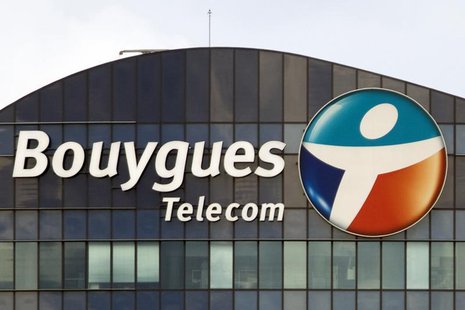 A Bouygues Telecom company logo is seen on the facade of the Sequana tower, the company's headquarters, in Issy-Les-Moulineaux, near Paris, A Bouygues Telecom company logo is seen on the facade of the Sequana tower, the company's headquarters, in Issy-Les-Moulineaux, near Paris,
