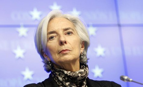 International Monetary Fund (IMF) executive director Christine Lagarde attends a news conference at the end of a Eurogroup meeting at the Eu International Monetary Fund (IMF) executive director Christine Lagarde attends a news conference at the end of a Eurogroup meeting at the Eu