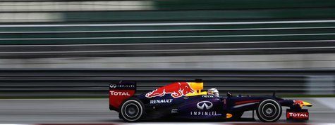Red Bull Formula One driver Sebastian Vettel of Germany drives during the qualifying session for the Malaysian F1 Grand Prix at Sepang Inter Red Bull Formula One driver Sebastian Vettel of Germany drives during the qualifying session for the Malaysian F1 Grand Prix at Sepang Inter