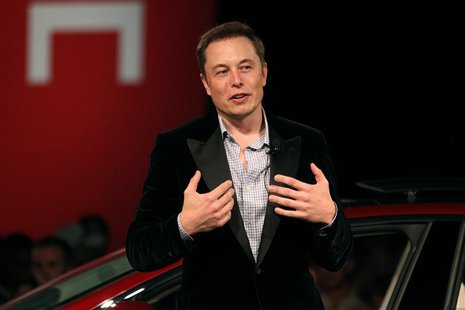 Tesla Motors CEO Elon Musk speaks during the Model S Beta Event held at the Tesla factory in Fremont, California in this October 1, 2011, fi Tesla Motors CEO Elon Musk speaks during the Model S Beta Event held at the Tesla factory in Fremont, California in this October 1, 2011, fi