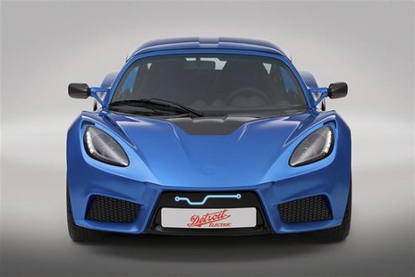 Detroit Electric's two-seat all electric sports car model named SP:01 is shown in this recent photo released to Reuters on April 3, 2013. RE Detroit Electric's two-seat all electric sports car model named SP:01 is shown in this recent photo released to Reuters on April 3, 2013. RE