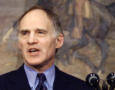 Former White House economic advisor and former Goldman Sachs chairman Stephen Friedman talks to the press at the White House in Washington D Former White House economic advisor and former Goldman Sachs chairman Stephen Friedman talks to the press at the White House in Washington D
