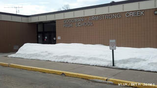 Goodman-Armstrong Creek High School is seen, April 4, 2013. (courtesy of FOX 11). Goodman-Armstrong Creek High School is seen, April 4, 2013. (courtesy of FOX 11).
