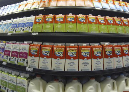 Milk is shown for sale at a Ralphs grocery store in Del Mar, California, March 6, 2013. REUTERS/Mike Blake Milk is shown for sale at a Ralphs grocery store in Del Mar, California, March 6, 2013. REUTERS/Mike Blake