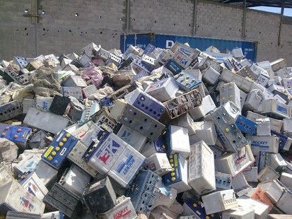 Old car batteries Old car batteries