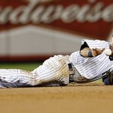 Jeter went down with a broken ankle during the play off series with the Tigers last fall. The Yankees have not been the same since.